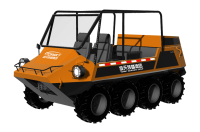 中小型水陸兩棲救援車(chē)（8&times;8，64KW，原地轉(zhuǎn)向）